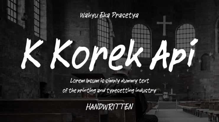 K Korek Api Font