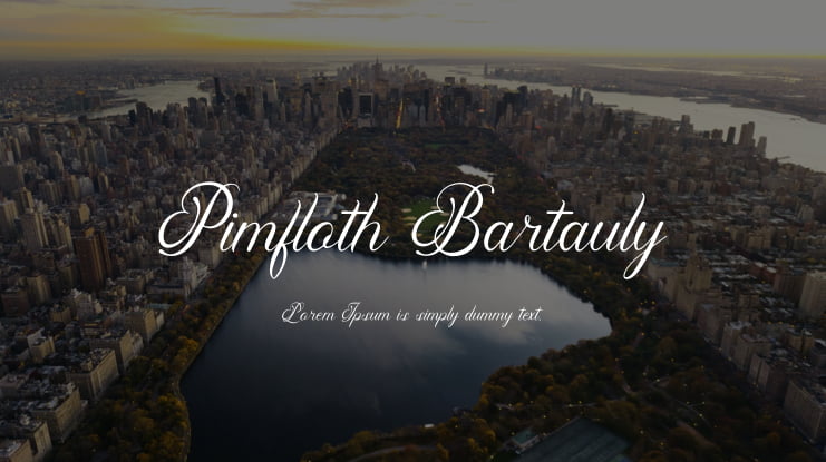 Pimfloth Bartauly Font