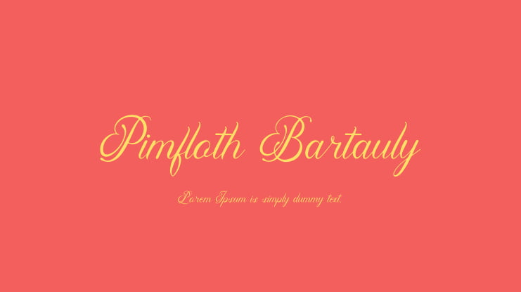 Pimfloth Bartauly Font