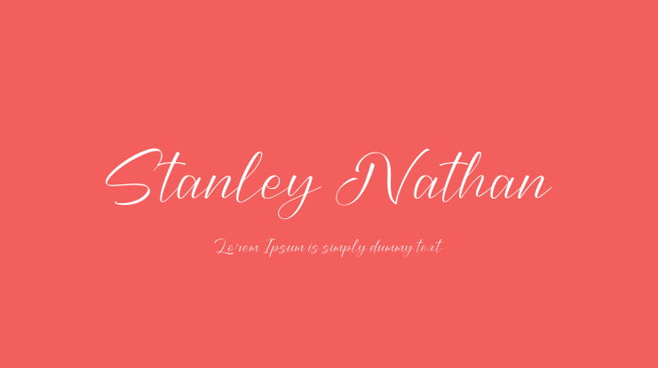 Stanley Nathan Font