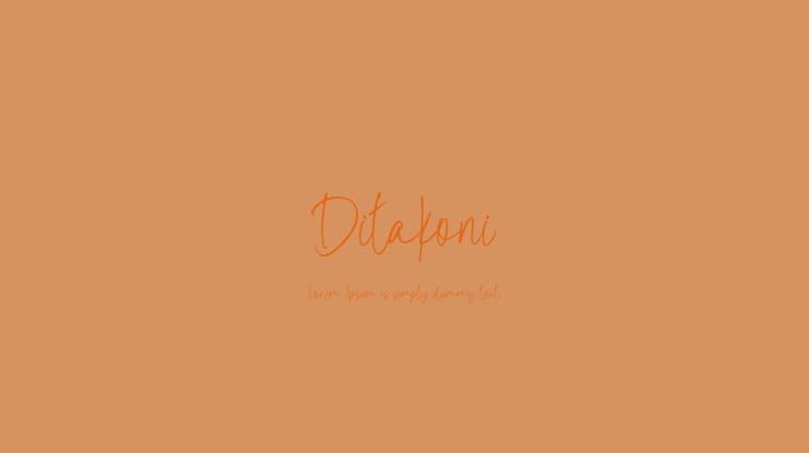 Ditakoni Font