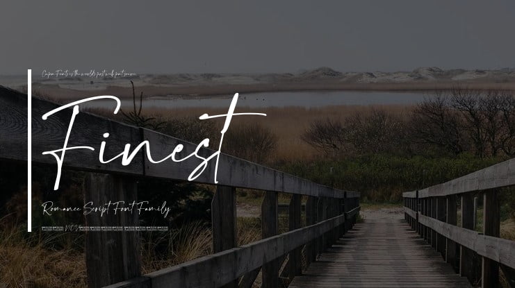 Finest Romance Script Font Family