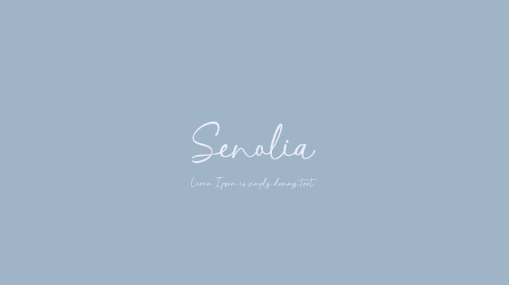 Senolia Font