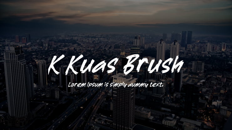 K Kuas Brush Font