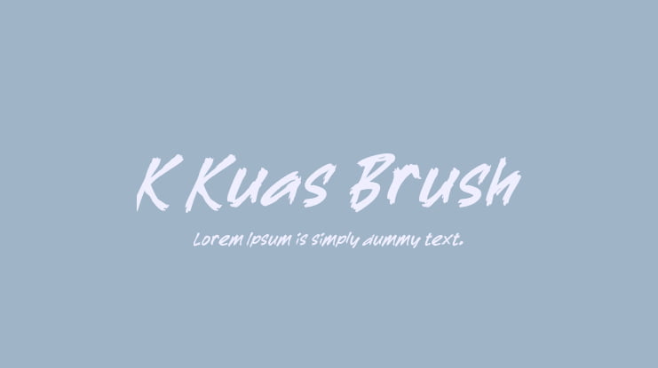 K Kuas Brush Font