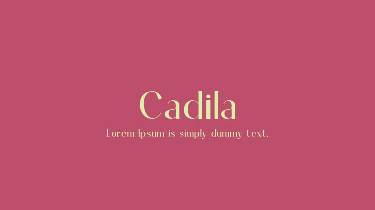 Cadila Font