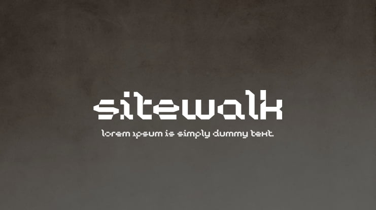 Sitewalk Font