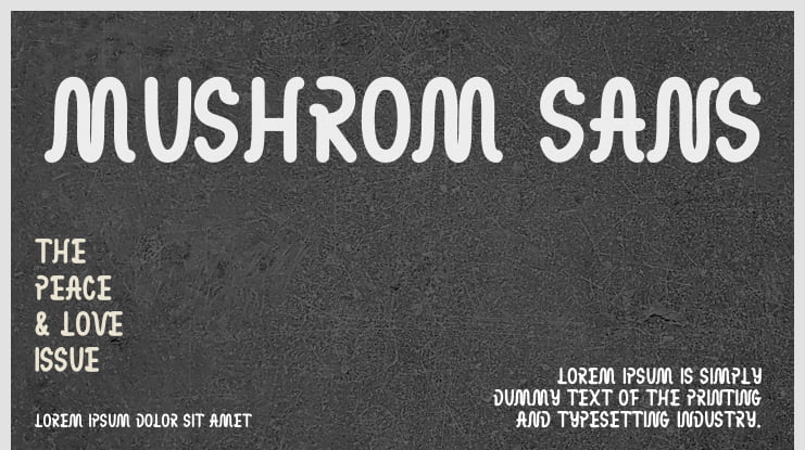 MUSHROM SANS Font