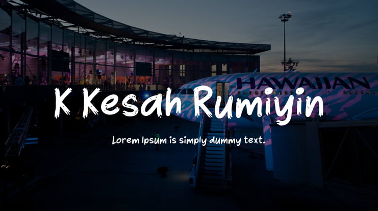 K Kesah Rumiyin Font