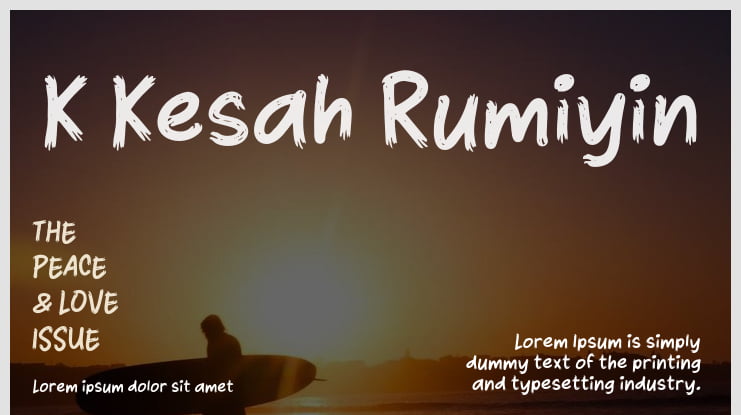 K Kesah Rumiyin Font