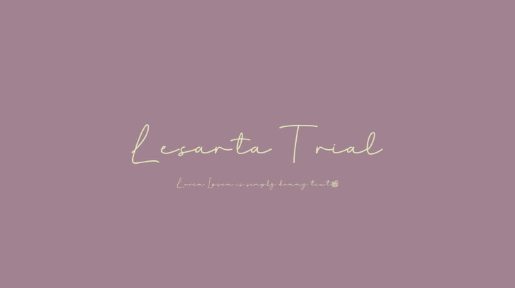 Lesarta Trial Font