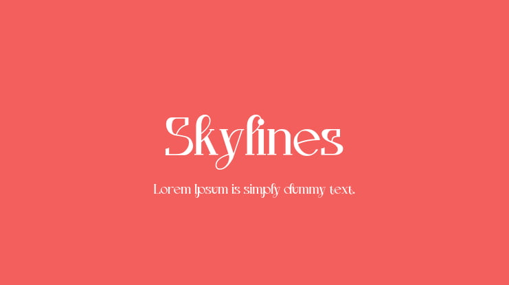 Skylines Font