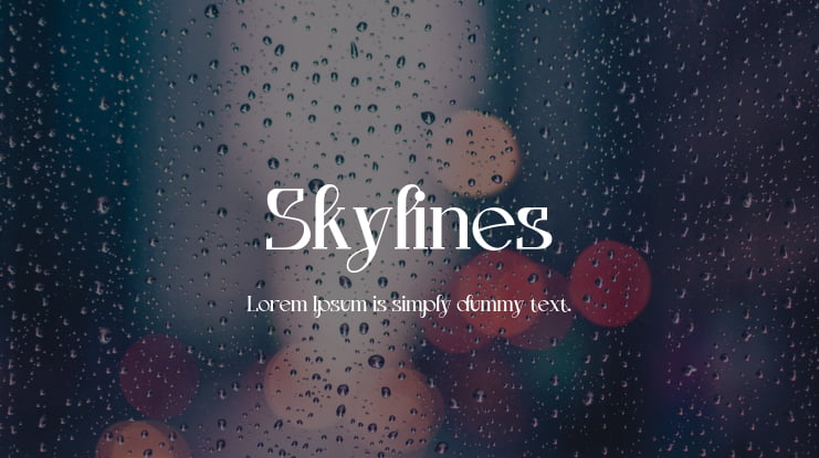 Skylines Font