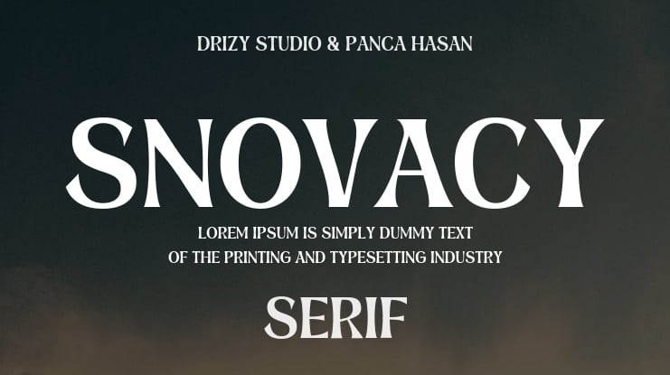 Snovacy Font