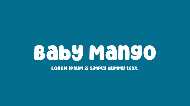 Baby Mango Font