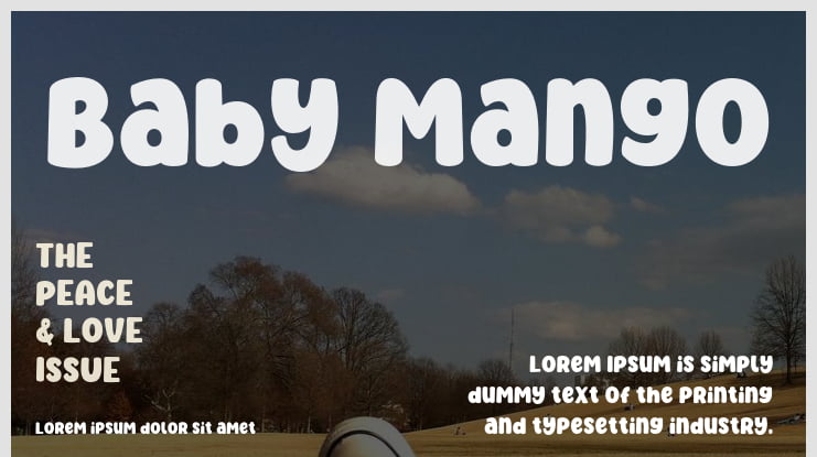 Baby Mango Font