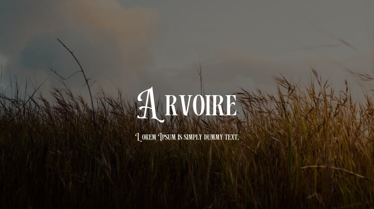 Arvoire Font