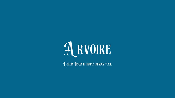 Arvoire Font