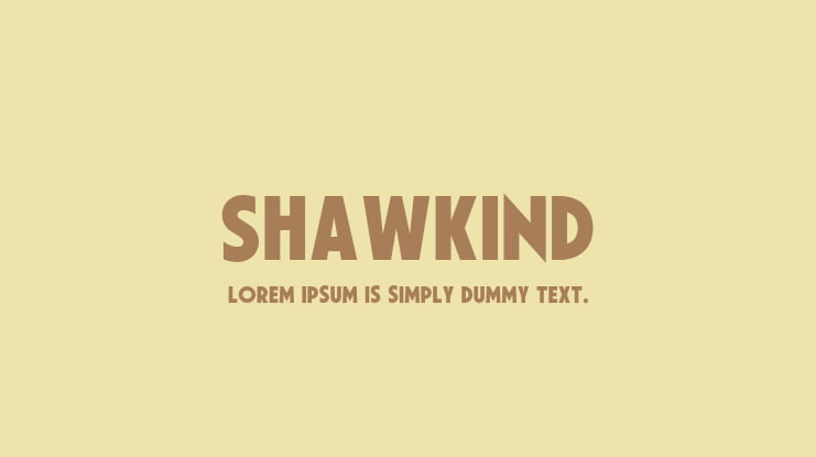 Shawkind Font