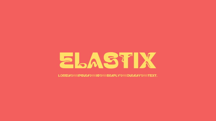 Elastix Font