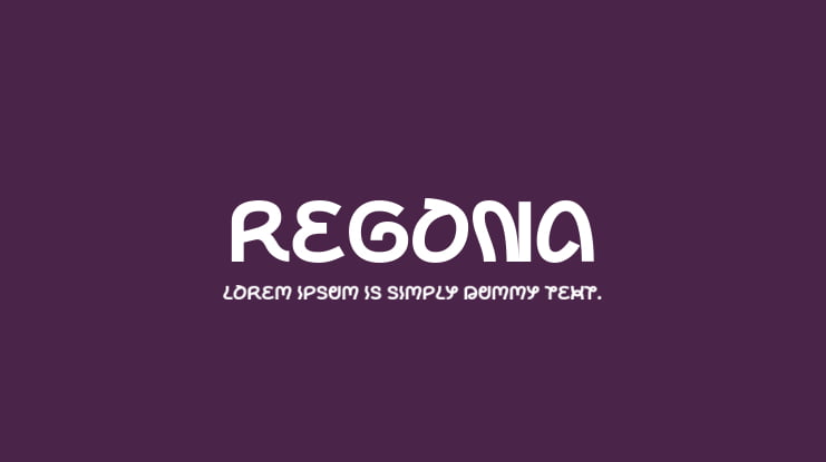 Regona Font