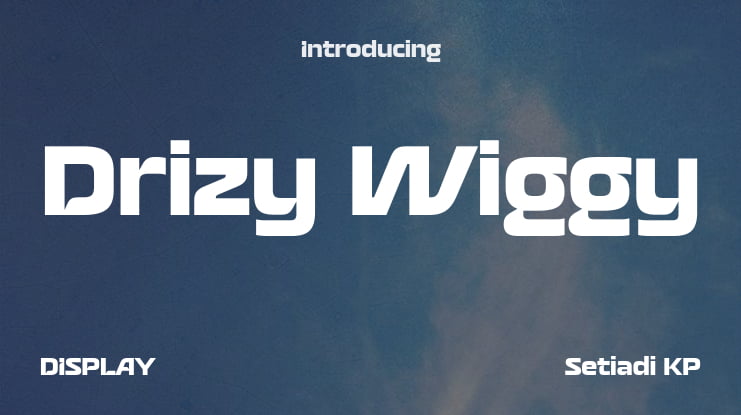 Drizy Wiggy Font