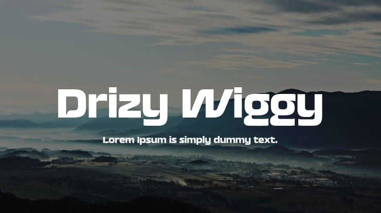 Drizy Wiggy Font