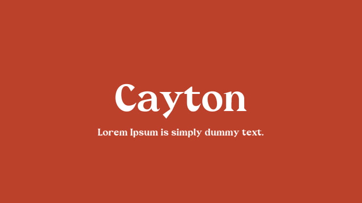 Cayton Font