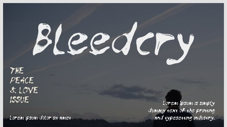 Bleedcry Font