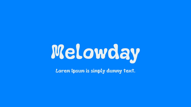 Melowday Font