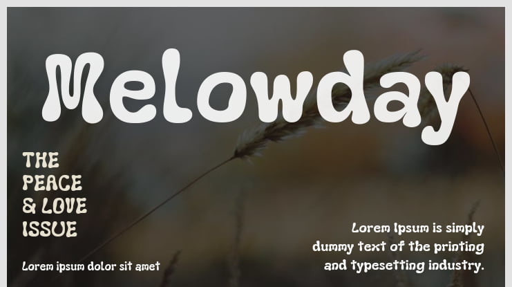 Melowday Font