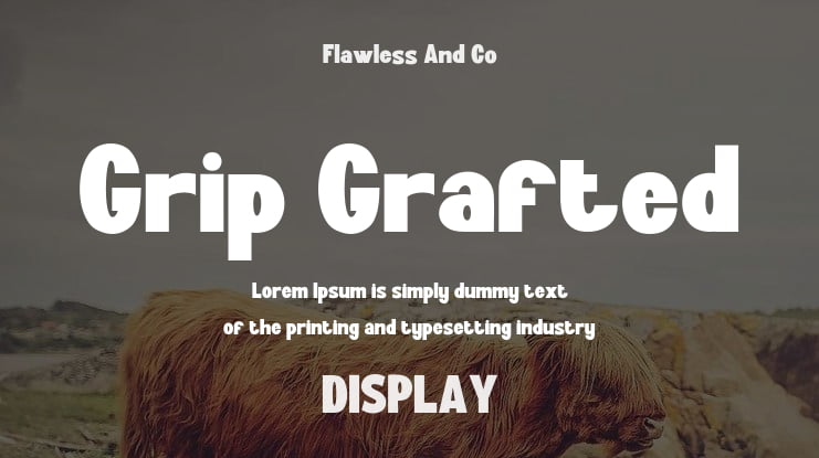 Grip Grafted Font