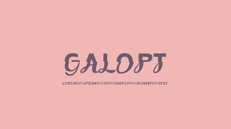 Galopt Font