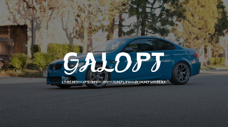 Galopt Font