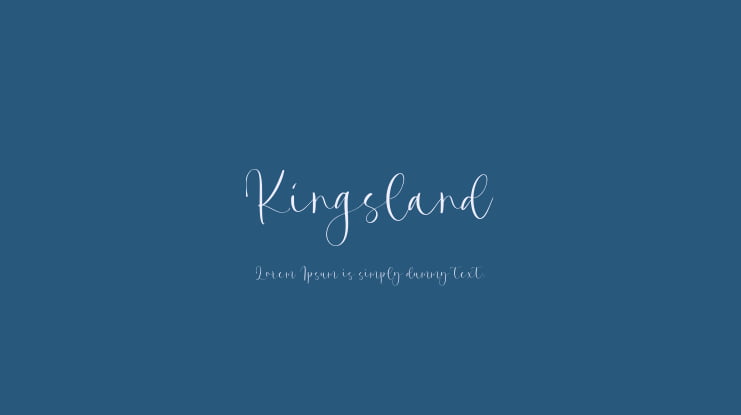 Kingsland Font