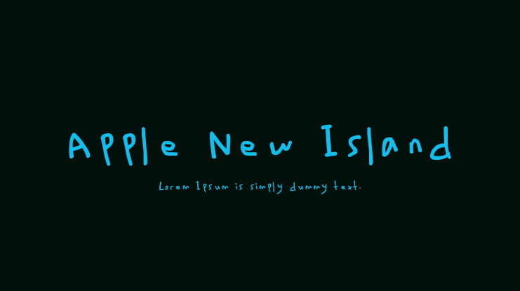 Apple New Island Font