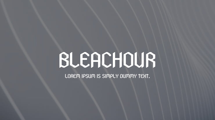 Bleachour Font