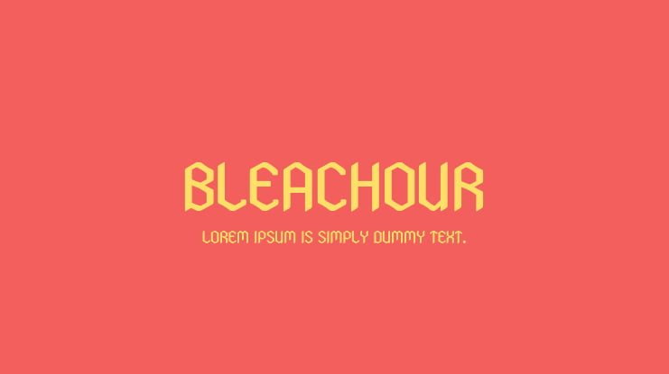 Bleachour Font