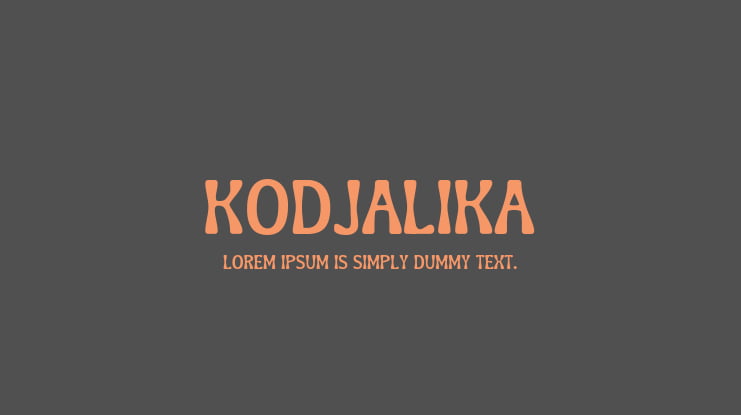 Kodjalika Font