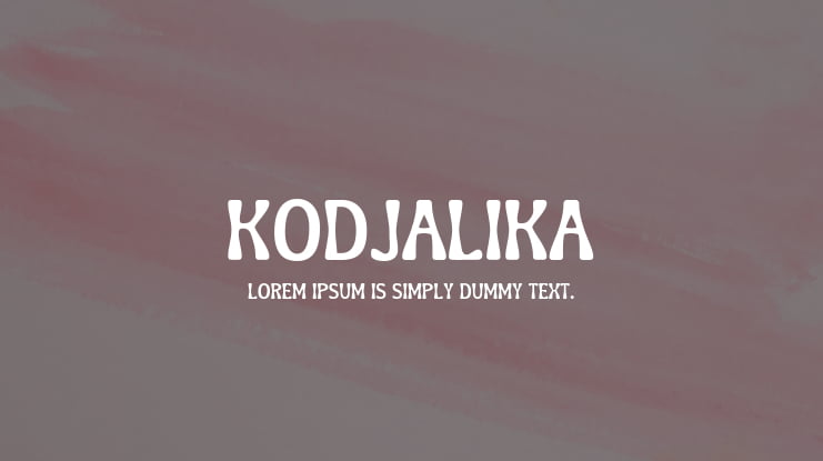 Kodjalika Font