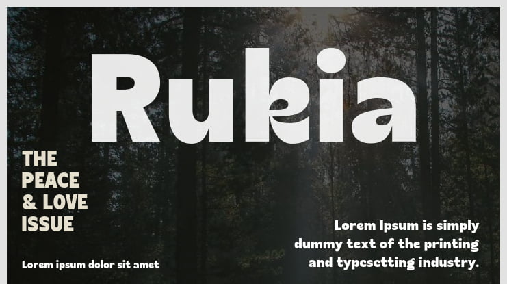 Rukia Font