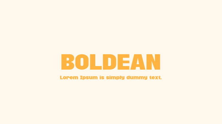 BOLDEAN Font