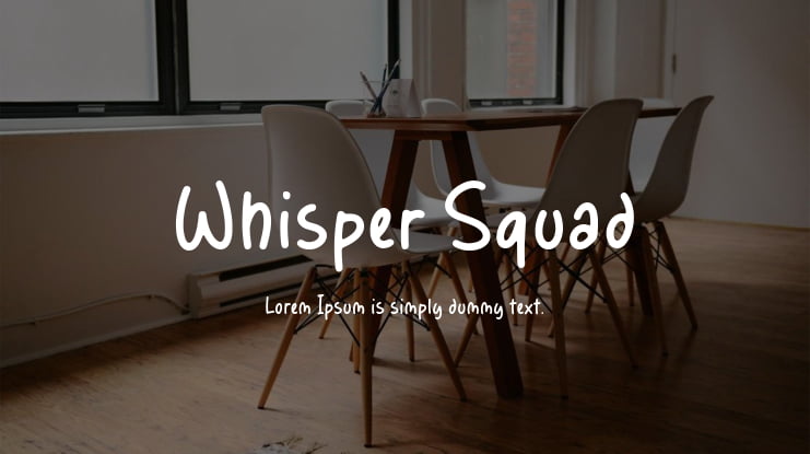 Whisper Squad Font