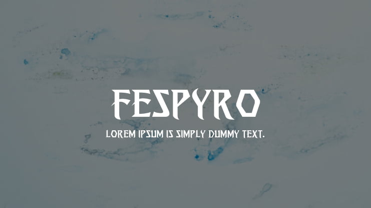 Fespyro Font