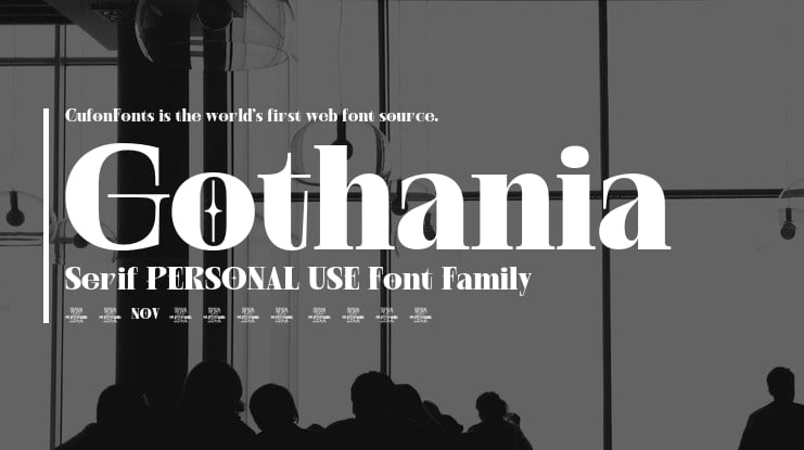 Gothania Serif PERSONAL USE Font