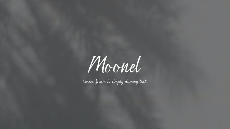 Moonel Font