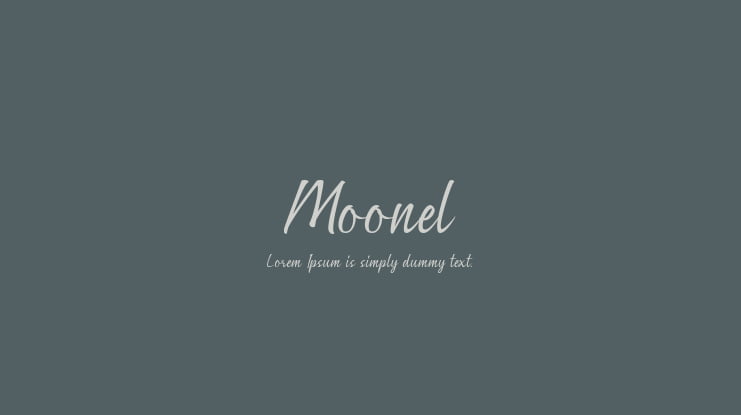 Moonel Font