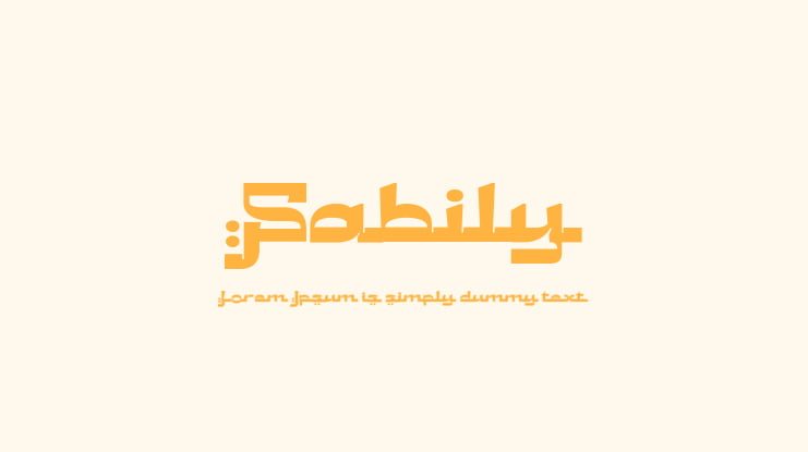 Sabily Font
