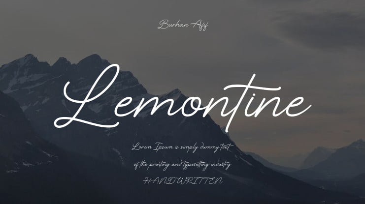 Lemontine Font