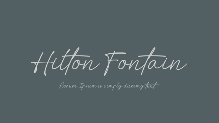 Hilton Fontain Font